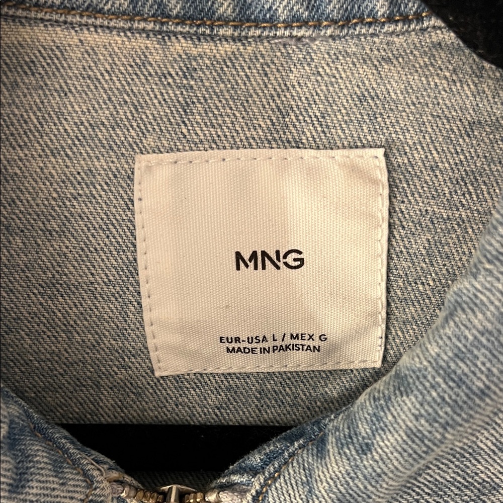 Mango Classic Blue Jean Jacket - Picture 2 of 3